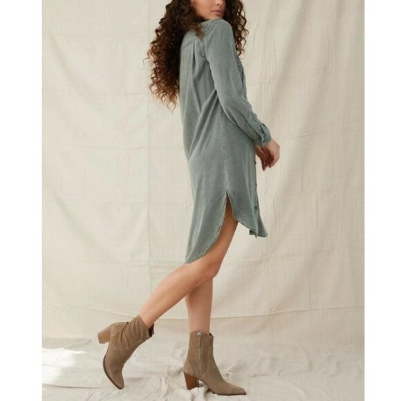 NEW Cloth & Stone Shirt Dress Size S - Picture 2 of 7